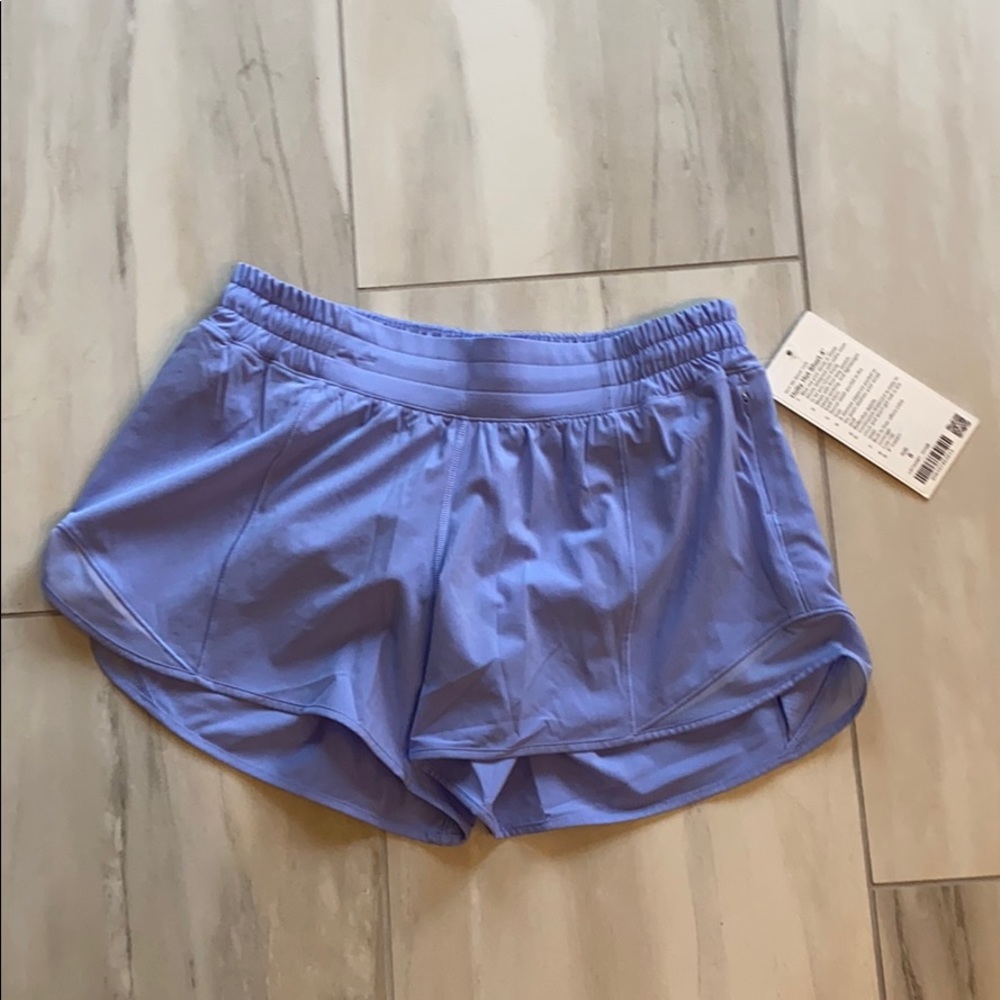 blue periwinkle hotty hot lululemon shirt NWT